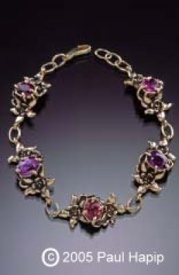 #402 - Columbine Flower Bracelet