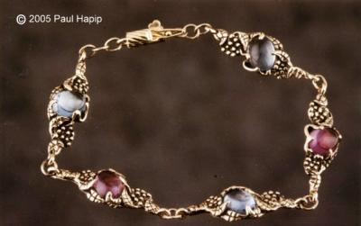 #401 - Grape Cluster & Vines Bracelet