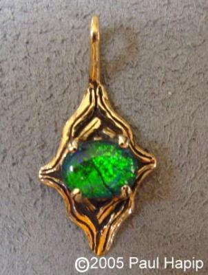 #307 - Flared Stock Leaves Pendant