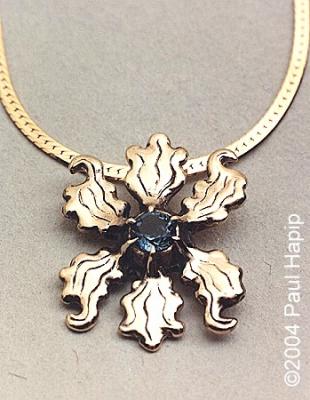 #300 - Tiger Lily Flower Pendant