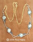#400 - Grape Cluster, Leaves & Vines Necklace