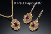 #313 - Anemone Flower Pendant