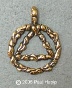 #309 - Vine with Philodendron Leaves Pendant - AA Symbol