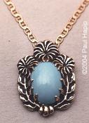 #303 - Chrysanthemum Flowers & Leaves Pendant