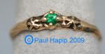 209 Vine Band with 2 Forget-Me-Not Flowers
